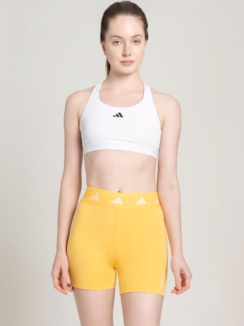 adidas White Logo Print Sports Bra-picture-47