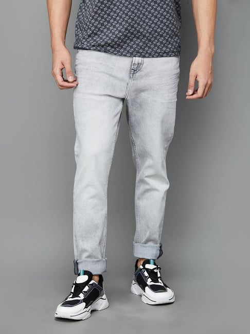 Forca by Lifestyle Grey Carrot Fit Jeans
