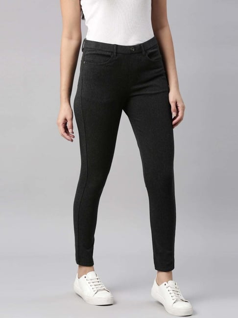 Go colors black jeggings hotsell