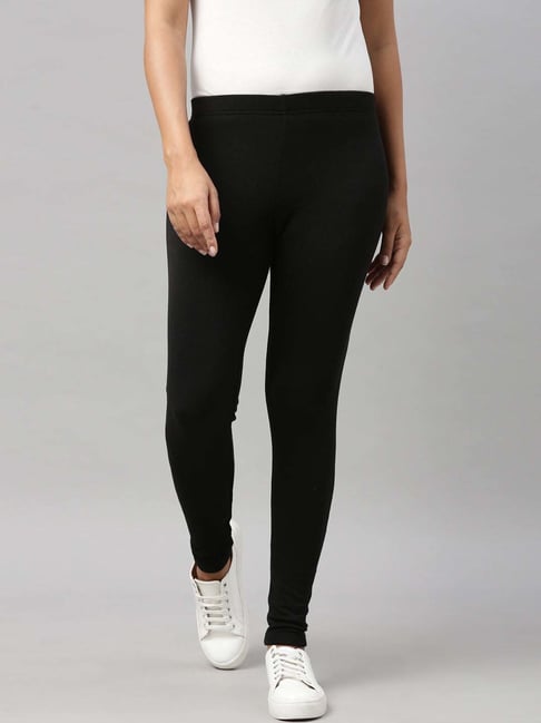 Go Colors! Black Mid Rise Leggings