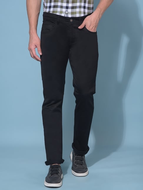 Crimsoune Club Black Slim Fit Stretchable Jeans-picture-11