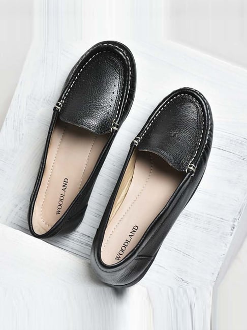 Woodland Women's Black Casual Loafers-picture-15