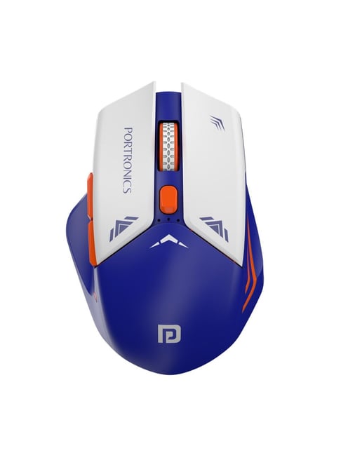 Portronics Vader Pro Wireless Gaming Mouse with 2.4 GHz Receiver & 6 Buttons (Indigo Blue)