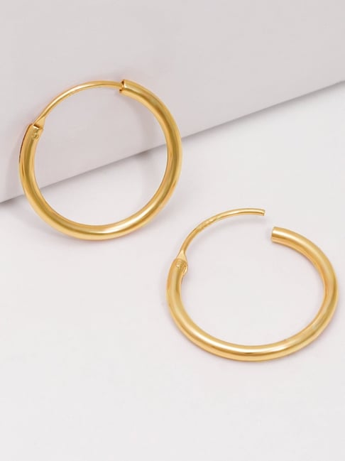GIVA 925 Silver Golden Mini Hoop Earrings for Women & Girls-picture-17