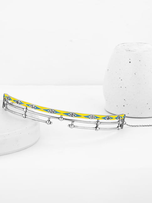 GIVA 925 Oxidized Silver Vintage Torque Necklace for Women & Girls-picture-25