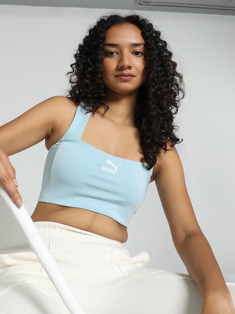 Buy Puma Blue Crop Top for Women's Online Tata CLiQ