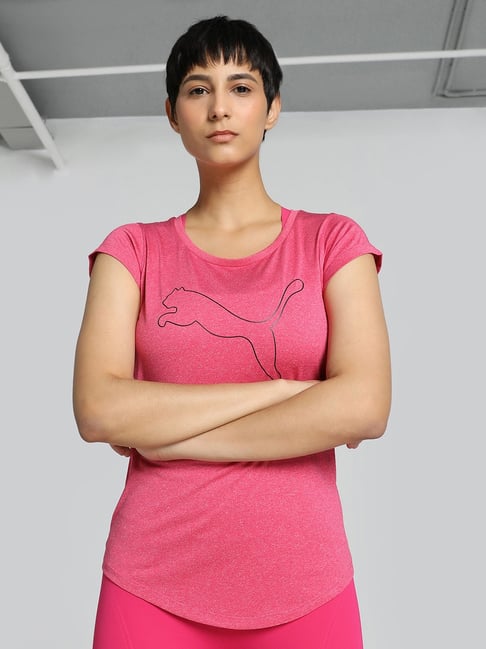 Puma Pink Printed T-Shirt