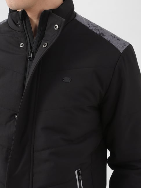 Buy Peter England Black Regular Fit Jacket for Mens Online