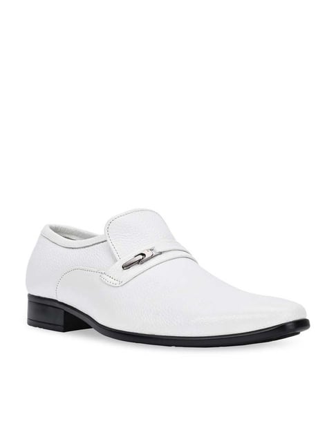 Regal Men's White Formal Loafers