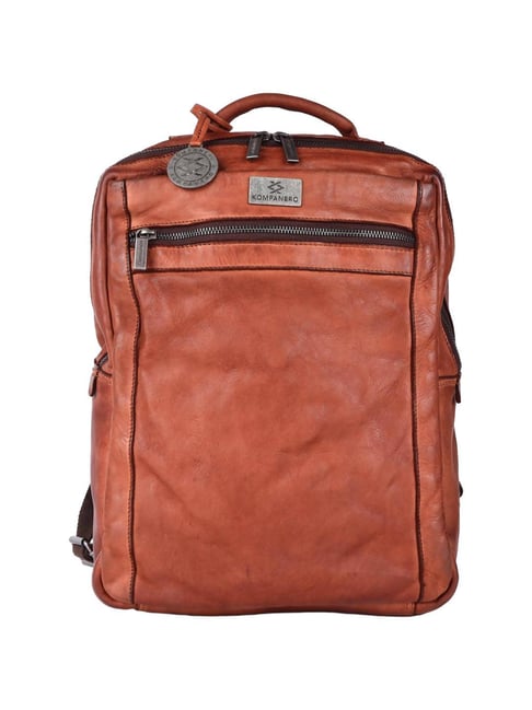 KOMPANERO Aaron Tan Solid Laptop Backpack