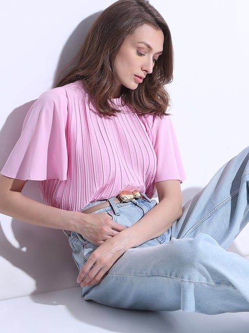 Vero Moda Pink Regular Fit Top