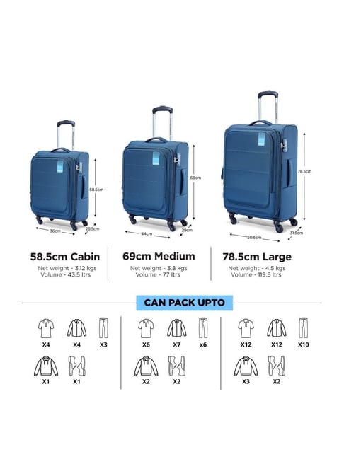 American tourister trolly sizes on sale