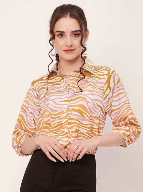 Moomaya Multicolor Textured Shirt-picture-27