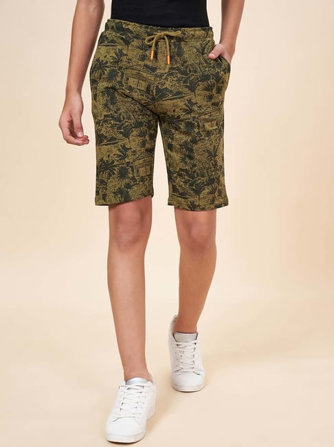 Coolsters by Pantaloons Kids Olive Cotton Printed Shorts-picture-26