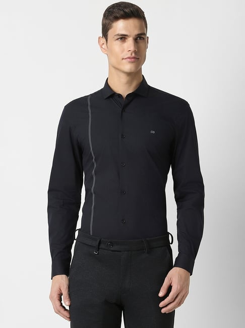 Peter England Black Regular Fit Shirt-picture-31