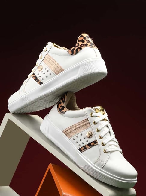 Carlo Romano Women's White Casual Sneakers-picture-31
