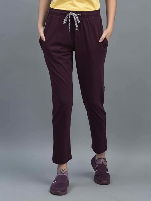 Dollar Maroon Cotton Track Pants-picture-15