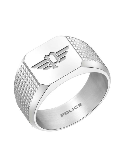 Police Silver Color Ring for Men - PEAGF0033503