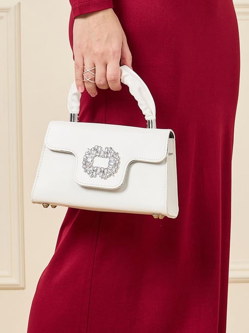 Styli White Solid Handbag-picture-33