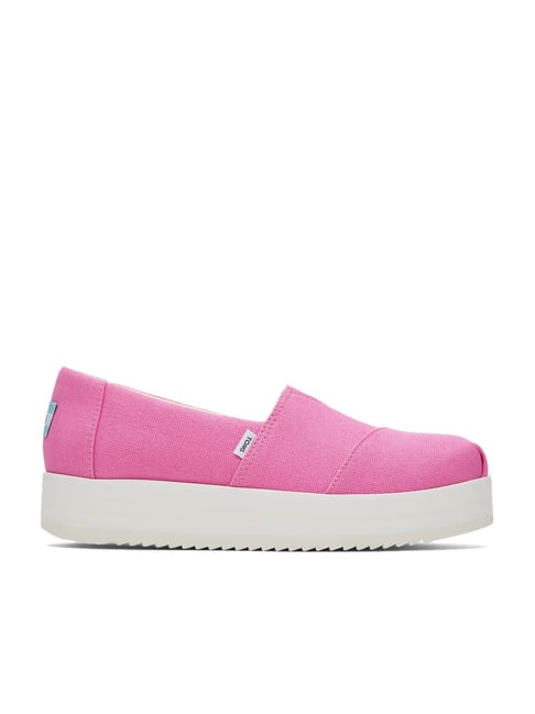 Toms Women's Alp Midform Pink Plimsolls