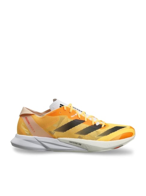 Adidas Men s ADIZERO ADIOS 8 Yellow Running Shoes