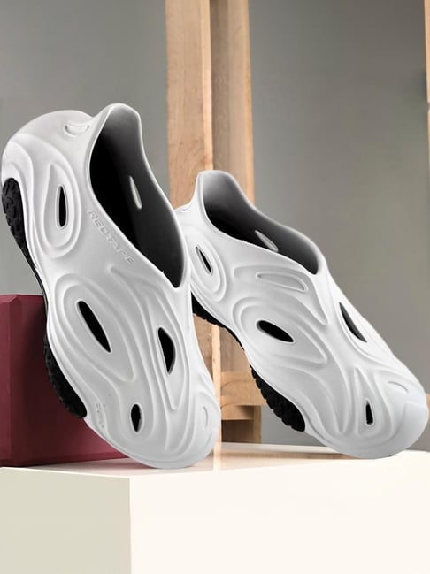 Red Tape Men's White Slip-ons Clogs-picture-33