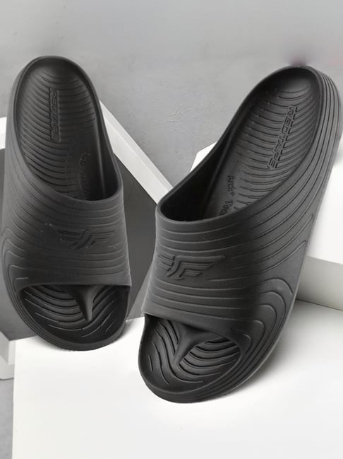 Red Tape Men's Black Slides-picture-28