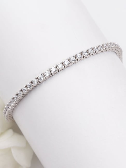 GIVA 925 Silver Zircon Tennis Bracelet for Women Girls