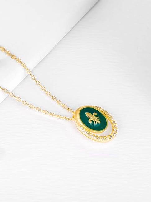 GIVA 925 Silver Golden Queen's Music Pendant with Link Chain for Women & Girls-picture-48