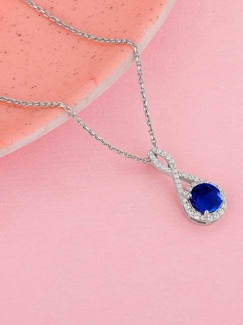 Buy GIVA 925 Silver Blue-maze Pendant Online At Best Price Tata CLiQ