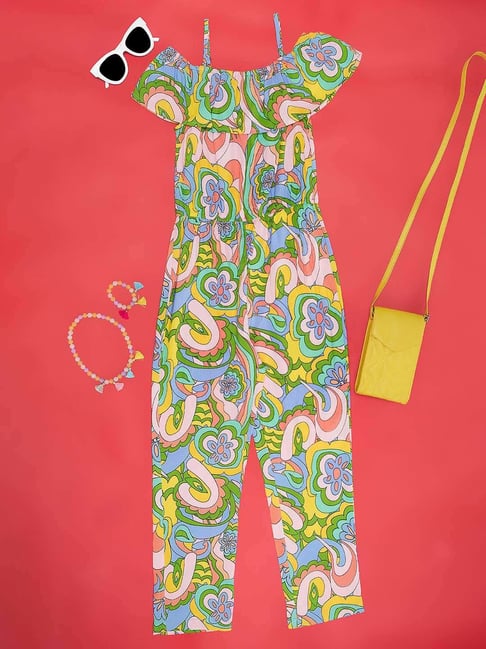 YU by Pantaloons Kids Multicolor Printed Jumpsuit
