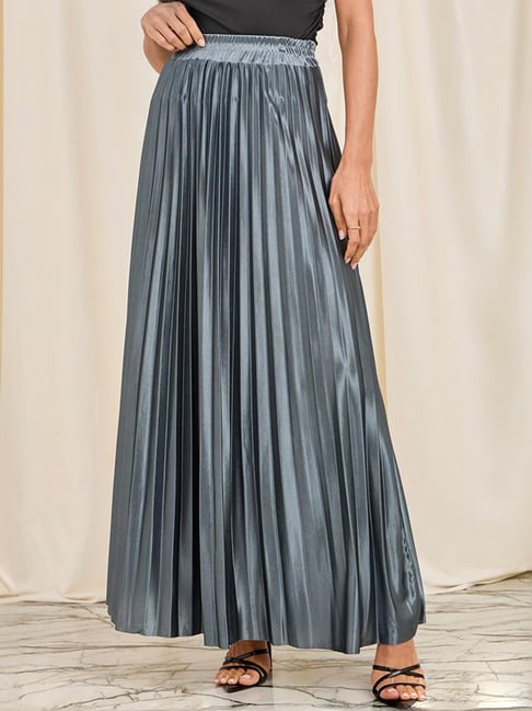 Buy Styli Grey A-Line Skirt for Women Online Tata CLiQ
