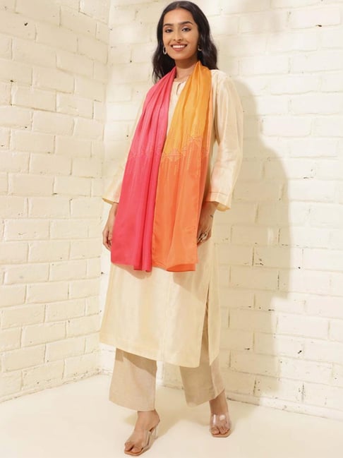 Fabindia Multicolored Printed Dupatta-picture-22