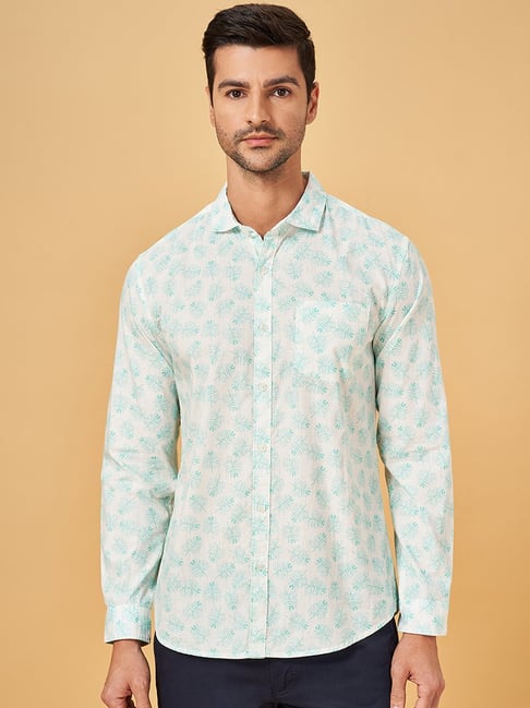 Byford by Pantaloons Island Paradise Cotton Slim Fit Printed Shirt