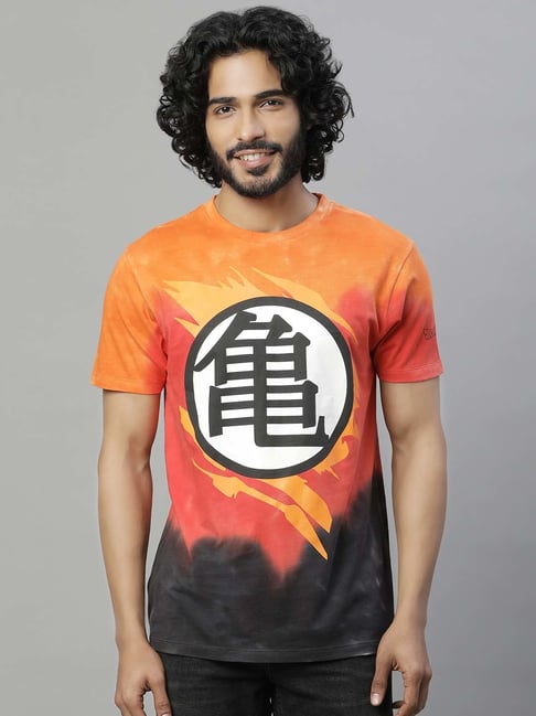 Free Authority Multicolor Regular Fit Dragon Ball Z Crew T-Shirt