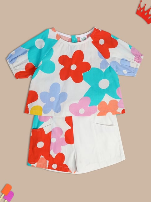 MINIKLUB Kids Multicolor Printed Top with Shorts
