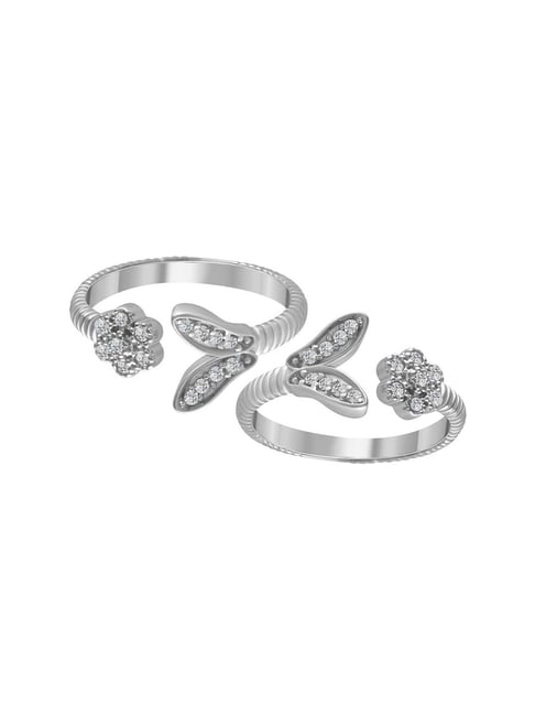 Rihi by P.C. Chandra Jewellers 925 Silver Pair of Adjustable Toe-Rings for Women & Girls-picture-35