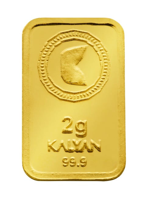 Kalyan Jewellers Lotus 24k (999) 100% Pure 2gm Gold Bar