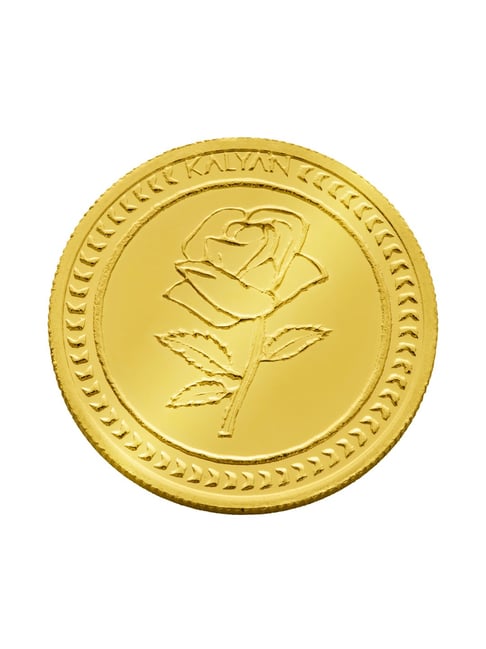 Buy Kalyan Jewellers Rose 22k (916) 8gm BIS Hallmarked Gold Coin