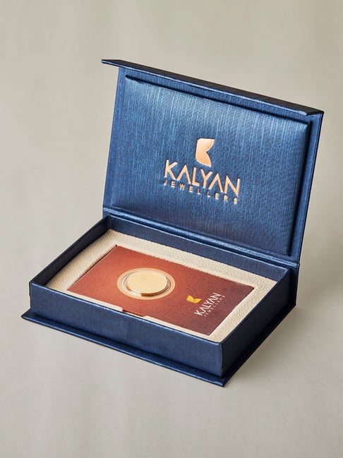 Kalyan Jewellers Rose 22k (916) 8gm BIS Hallmarked Gold Coin