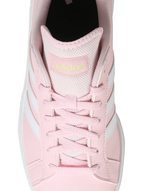 Buy Adidas Women's Grand Court Base Pink Tennis Shoes for
