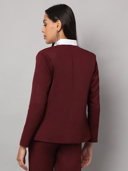 BRINNS Burgundy Blazer
