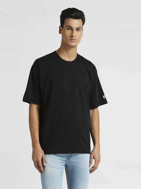 Pepe Jeans Black Cotton Loose Fit Printed T-Shirt-picture-31