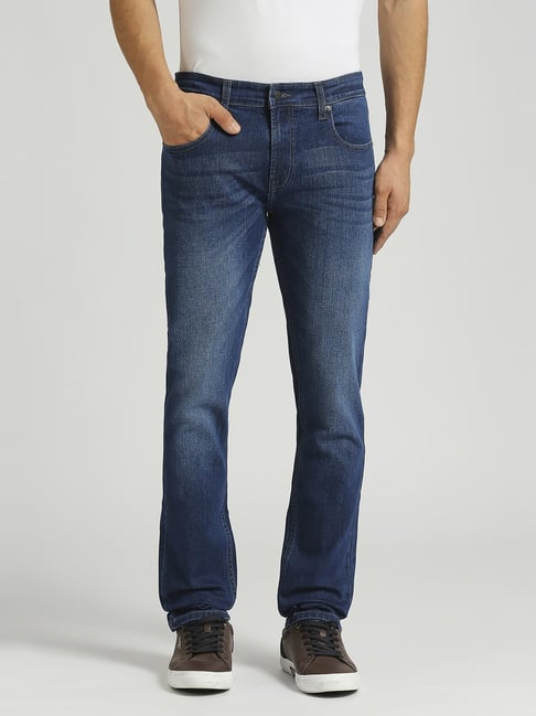 Pepe Jeans Blue Cotton Slim Fit Jeans