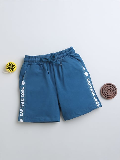 Bumzee Kids Teal Solid Shorts