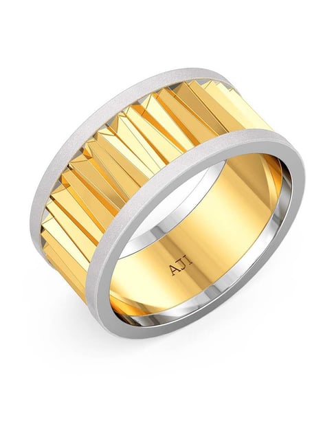 Buy Joyalukkas Rough Cut Designer Men's Platinum Ring Online At
