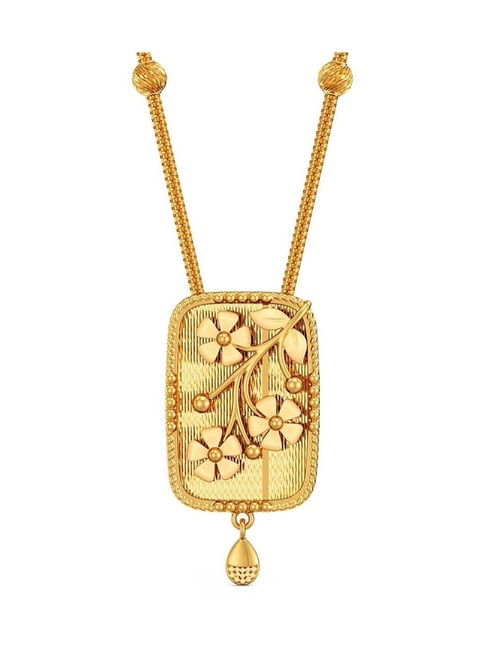 Joyalukkas The Blooming Flower 22k Yellow Gold Necklace for Women
