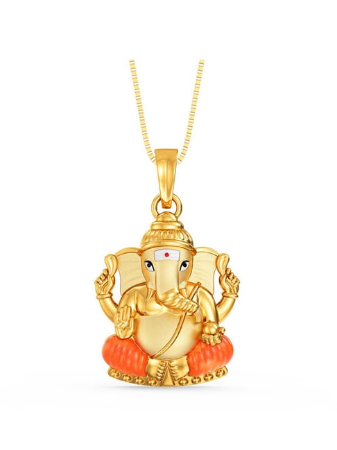 Joyalukkas 22k Yellow Gold Lord Ganesh Pendant