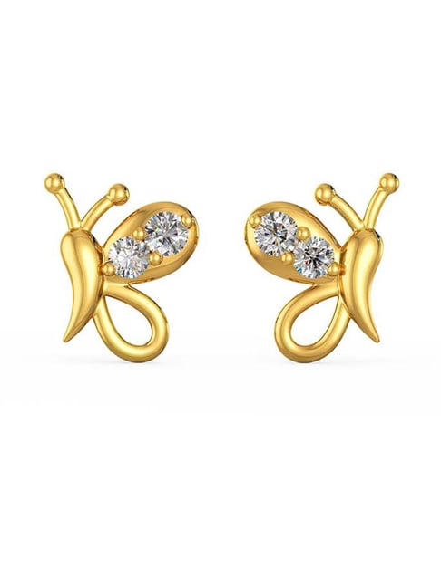 Buy Joyalukkas 22k Gold Butterfly Stud Earrings for Women Online
