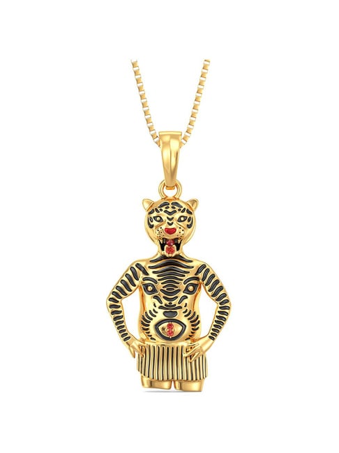 Joyalukkas 22k Gold Puli Kali Pendant-picture-10
